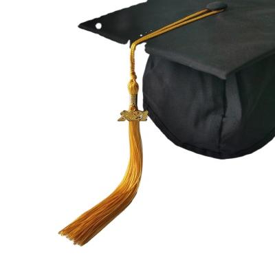 China Factory direct sale graduation cap tassel tassels 2023 wholesale graduation gown cap tassel for sale