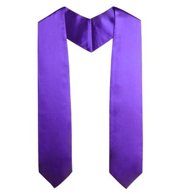 China Simple School Satin Graduation Stole Factory Directly for sale