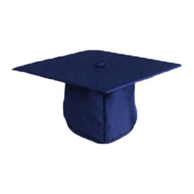 China School Navy Color Graduation Adult Cap Matte Graduation Cap for sale