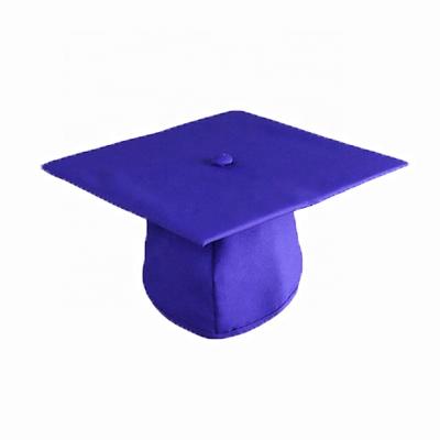 China School Color Adult Graduation Cap Royal Blue Matte Graduation Cap for sale