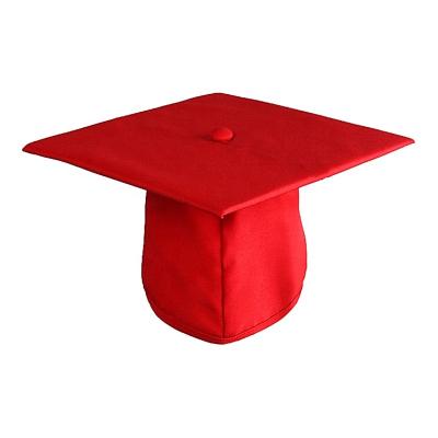 China School red color graduation cap and graduation hat for ceremony for sale