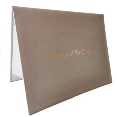 China Wholesale PU Graduation Certificate Morocco Paper Holder Diploma Cover for sale