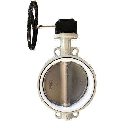 China Aluminum Alloy Butterfly Valve PTFE Seal CF8 SS304 General Disc With Pinless Pin for sale