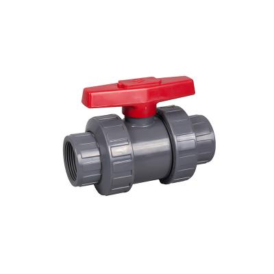 China UPVC General High Quality Plastic Union Ball Valves PVC Plug Thread BSP for sale