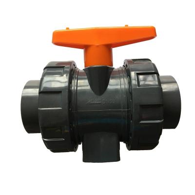 China General Industrial Grade Double Plastic Union UPVC Ball Valve ANSI ASTM JIS Connect Standard PVC CPVC Socket Thread Valves Irrigation for sale