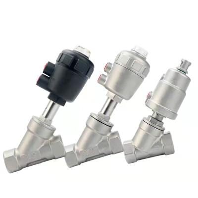 China General Pneumatic Valves Y Angle Seat Pneumatic Valve Threaded Plastic Head SS SS304 SS316 SS316L for sale