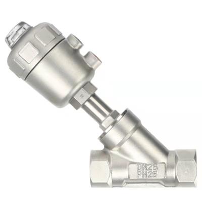 China General For Sale Made In Pneumatic Type Angle Seat Porcelain Stainless Steel Y Valve SS Head for sale