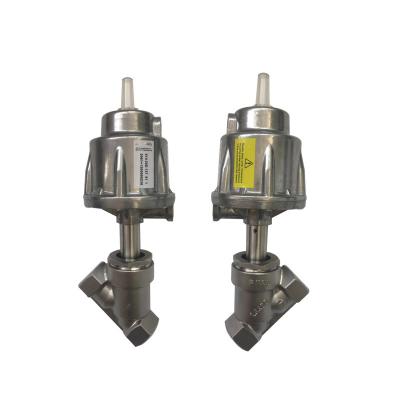 China Aluminum Alloy Angle Seat General Germany Type CF8 CF8M SS304 SS316 SS316L 1/2 y 3/4 1 2INCH Pneumatic Valve for sale