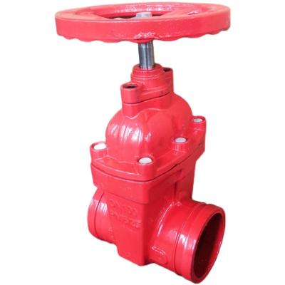 China General Gate Valves Fire Valve Stem Seat Wedge Plug Non Rising Resilient Malleable Iron for sale