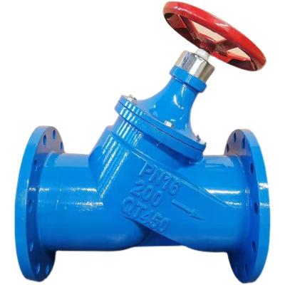 China General Type Digital Lock Balance Valve Flange Ductile Iron Locked 3 Balance Valves DN100 for sale