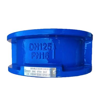 China BS DIN GG25 GGG40 General ANSI Wafer Type Double Plate Ductile Iron Non Return Check Valve for sale