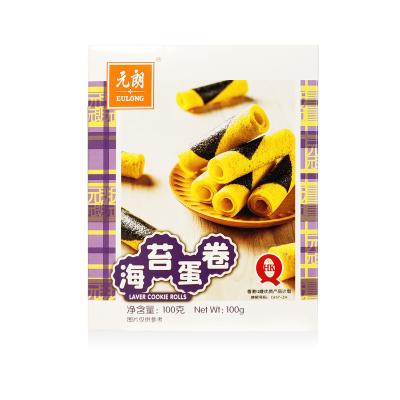 China Seaweed Biscuit Small Finger Snack 100g Low-CARB Gift Crispy Cookie Rolls Flavor Good Quality Wholesale for sale