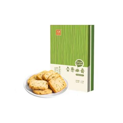 China Low-CARB Best Healthy Savory Snacks Best Low Sugar Cookies Always Chive Shortbread Cookies For Sale for sale