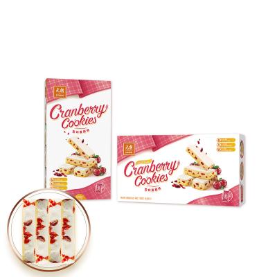 China Hot Selling Low-CARB Handmade Biscuit 180g Sweet Cranberry Biscuits And Biscuits Factory for sale