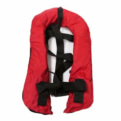 China Customized Inflatable Buoyancy Vest 150N Marine Rescue Automatic Manual Lifesaving Swimming Pool Life Vest Safety Vest Large for sale