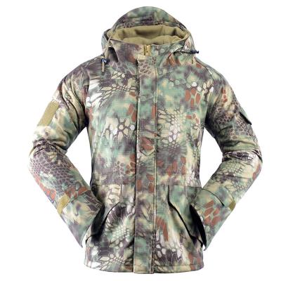 China Fleece G8 Anti-static Tactical Waterproof Windproof Military Jacket For Men Green Pythons Camouflage for sale