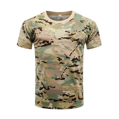 China Anti-Wrinkle Military Short Sleeve Tee Army Camouflage T-shirt Men's Outdoor T-shirt Cp Rise Camouflage T-shirt Tactical Uniforms for sale