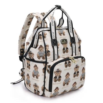 China Baby Diaper Bag Anti-theft Wide Open Designed Multifunctional Ticent Travel Backpack Diaper Bags For Mom for sale