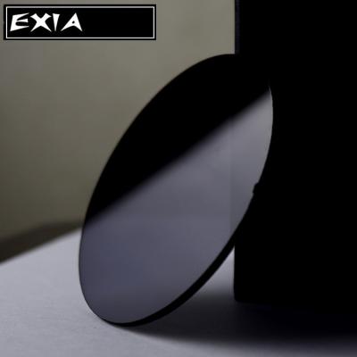 China Shade Flat Base Sun Sunglasses Lenses Curve 0 UV400 Dark Gray Lens Diameter 75mm for sale