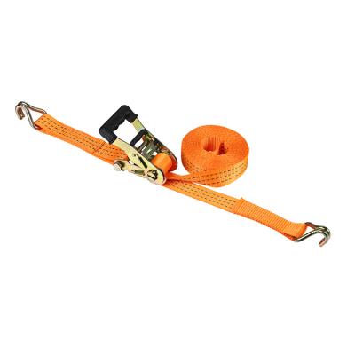 China Polyester Grip 3000kg Polyester Ratchet Tie Down Rubber Ratchet Straps 1.5