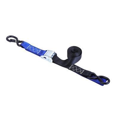 China PE/PP 35mm Cam Locking Buckle Belt Ratchet Strap Cambuckle Lashing Set Retractable Tie Down Strap à venda