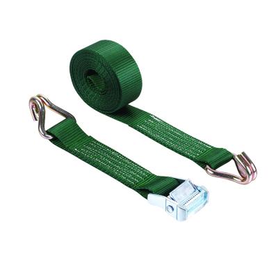 China PE/PP 900kgs 35mm Polyester Webbing Tie Down Cargo Lashing Cam Buckle Strap Belt For Packing for sale