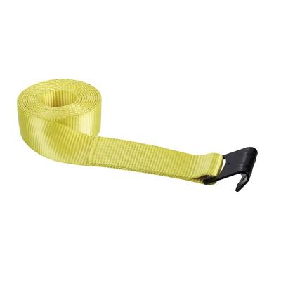 Cina Yellow Polyester 3 Inch 15000LBS Winch Truck Strap With Flat Hook in vendita