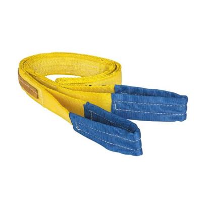 China 3t 10 ton 50ton color coded capacity belt sling lifting webbing sling nylon polyester webbing sling belt lifting flat for sale