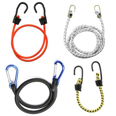 중국 PP Chat + Bungee Jumping Rope Loop Core Heavy Duty Latex Rubber Flat Adjustable Bungee Down Tie Bungee With Metal Hook 판매용