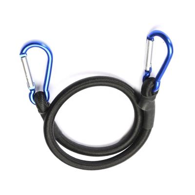 China PP Chat + Rubber Core High Heavy Duty Stretch 15mm 18mm 20mm Silicone Rubber Bungee Cords For Cargo Luggage for sale