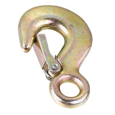 China Heavy Industry Swivel Steel Eye Hook Forge Snap Hook For Lifting Hook for sale