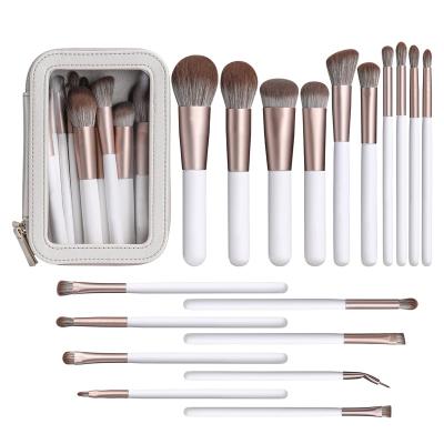 China Angular Blush YRSOOPRISA 18pcs Professional Makeup Artist Brushes Complete Brush Set Face Eye Lip Makeup Tools for sale