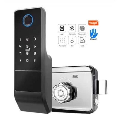 China Smart Home Smart Home Electronic Fingerprint Lock Solution App Tuya Tuya Lock TTT Smart Door Lock for sale