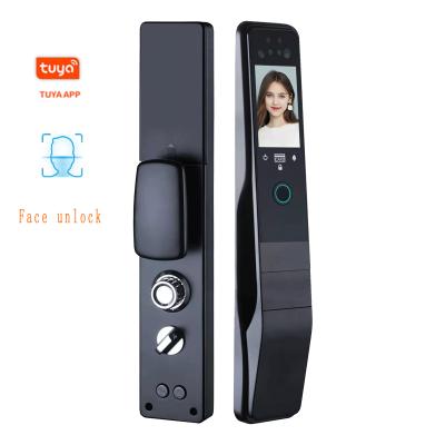 China Smart Lock 2020 New Tuya App Face Recognition Smart Lock Biometric Fingerprint Smart Door Lock For Smart Home for sale