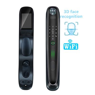 China 100 Wifi Camera Fingerprint Lock Password Smart Cam Door Lock Digital Auto Lock for sale