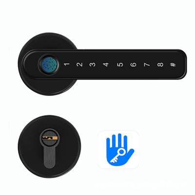 China smart lock tuya smart lock with camera phone app fingerprint lock handle alarm code deadbolt door lock for sale