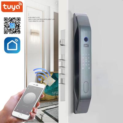 China Department Home Tuya Door Lock Wifi App Fingerprint Security Full Automatic Intelligent Keyless Entry Smart Lock for sale