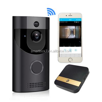 China Smart wireless doorbell camera wifi ring camera tuya doorbell camera security 720p built-in video intercom for sale