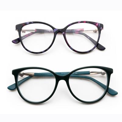 China High Quality Ready Made Custom Design Fashion Logo Italy Goods Acetate Frame Eye Glasses Latest Optical Glasses for sale