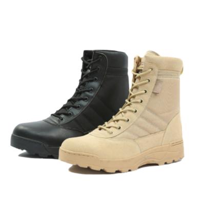 China Anti-skid combat boots for men split suede desert leather shoes men knock boots tactical army military shoes for sale