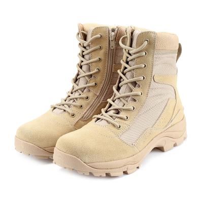 China Wholesale High Ankle Men's Tactical Shoes Anti-skid Combat Desert Boots Military Boots for sale