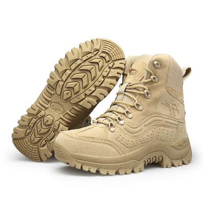 China Waterproof Suede Leather 6 Tactical Boots Rocky Army Strong Boot Shoes Outdoor Military Desert Combat Shoes Khaki Sports Recovery Boots for sale