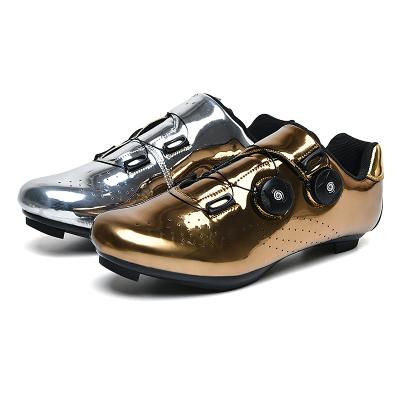 China Fashion\Recycling Carbon Rotating Comfortable\Durable\Breathable\Lit Plus Size Patent Leather Button Lock Shoes Men's Sole Non-slip MTB Racing Shoes Road Bicycle Sneakers for sale