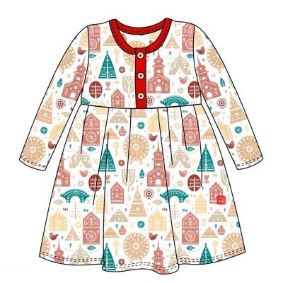 China Christmas baby santa claus girls dresses kids clothes for Christmas Holiday for sale