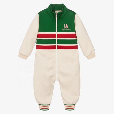 China Fashion Organic Cotton Zipper Jumpsuit Toddler Onesie Long Sleeve Baby Clothes Baby Romper Zipper for sale