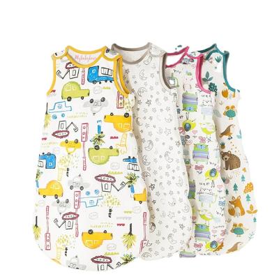 China Printing Customized Newborn Baby Sleeping Bag 100% Cotton Baby Sleep Sack for sale