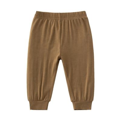 China 2023 spring and summer infant clothes bamboo baby trousers baby wear leggings pants for sale