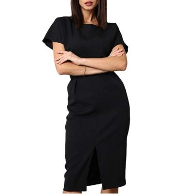 China Anti-wrinkle JBeiL Work Made Oem 2021 Latest Elegant Office Dress Designer Dresses Office Wear For Women Ladies Career for sale