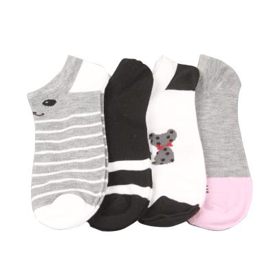 China QUICK DRY simple logo design style invisible women's ladies cotton tube stripe thongs ankle dress socks for sale