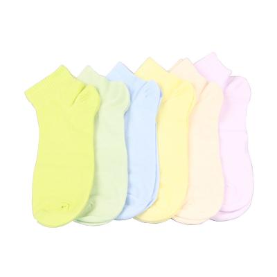 China Wholesale Green High Quality Women's Solid Socks Antibacterial Exquisite Design Breathable Cotton Ladies Shorts Crew Socks for sale